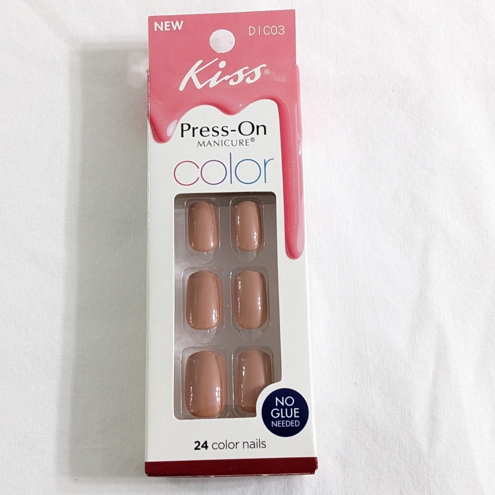KISS Press-On Manicure Color Nails, 24 Count